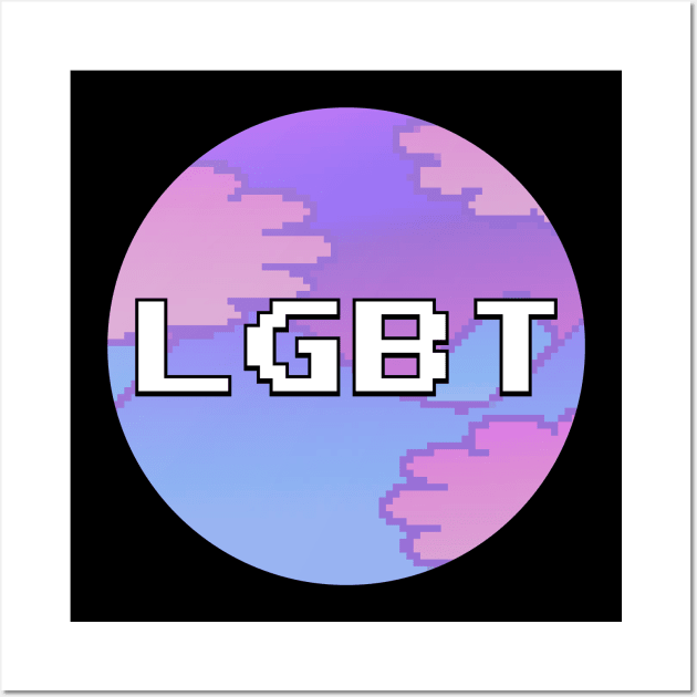 LGBT - Lowfi Anime Aesthetic Wall Art by Football from the Left